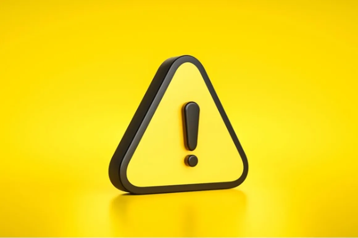 yellow warning sign symbol or alert safety danger caution icon and picture id1345443906 150x150