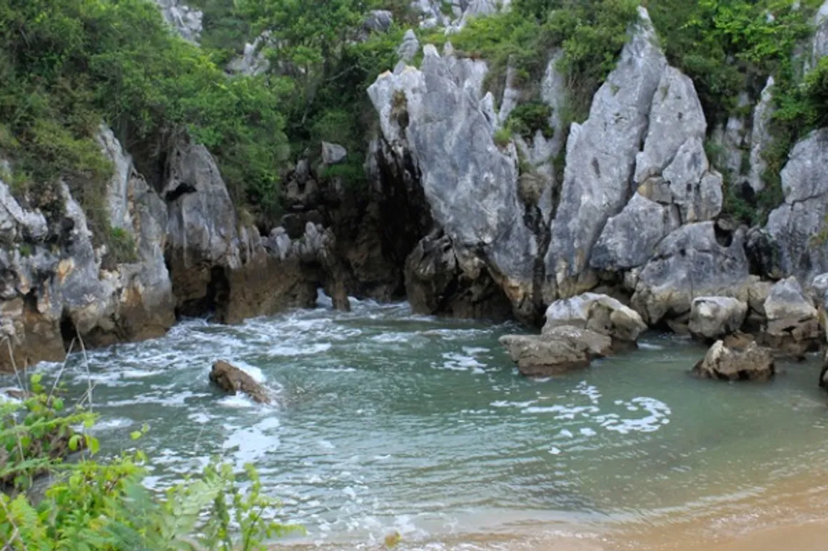 gulpiyuri beach like a natural pool in asturias spain picture id812636168 150x150