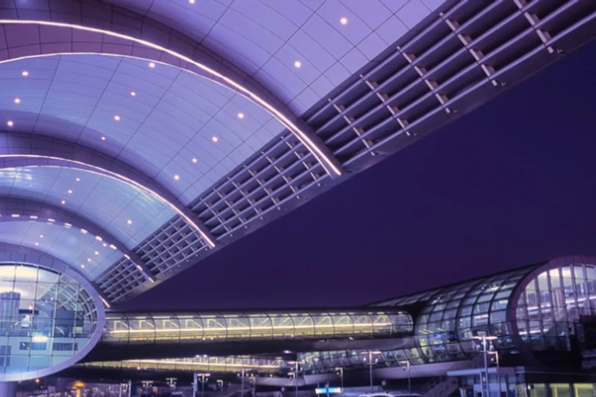 illuminated dubai international airport at dusk uae picture id171573412 150x150