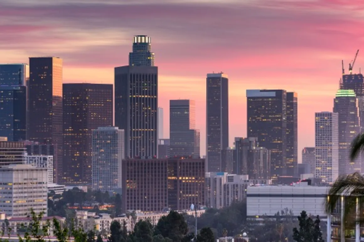 Los Angeles california skyline downtown 120x100