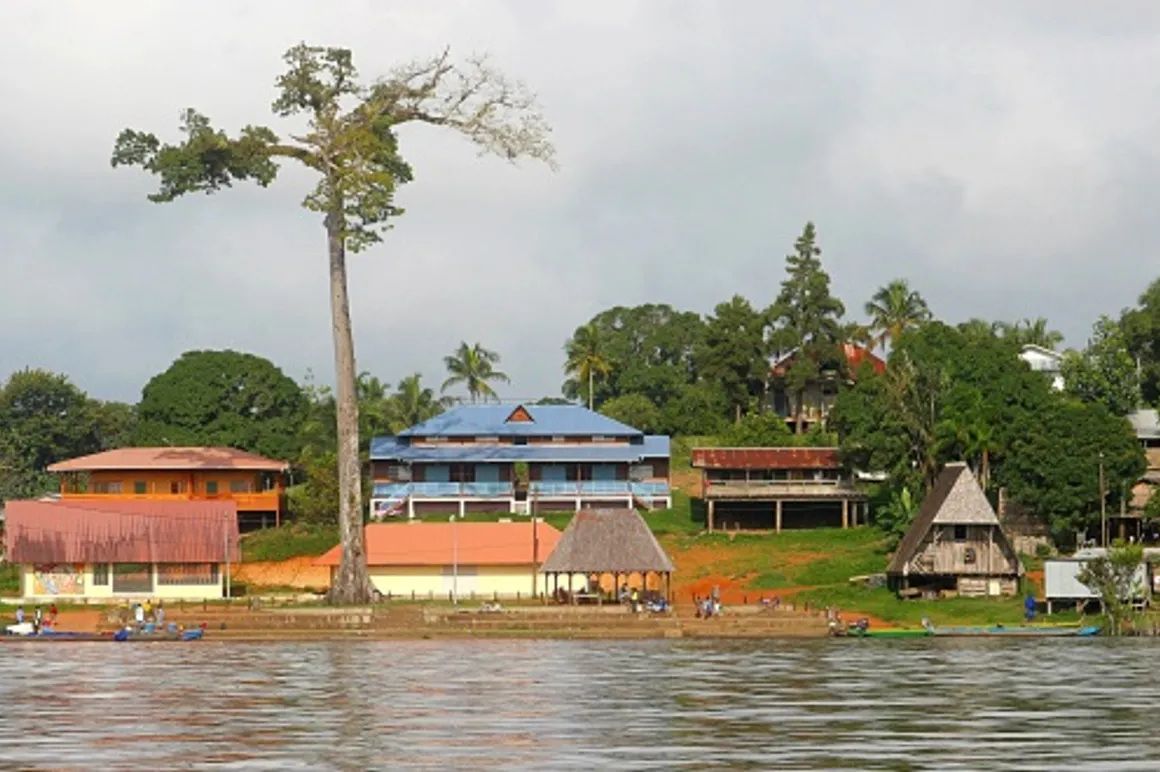 Le long du fleuve Maroni Guyane française 120x100